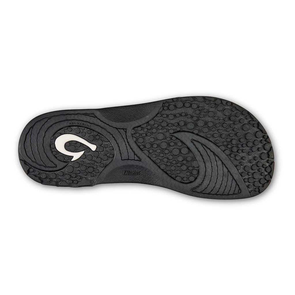 Men's Olukai Hokua Sandals Black | LVFXBCE-38