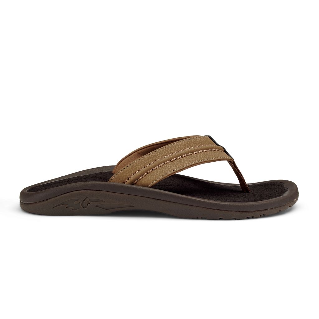 Men\'s Olukai Hokua Sandals Brown | BLMGPEK-42