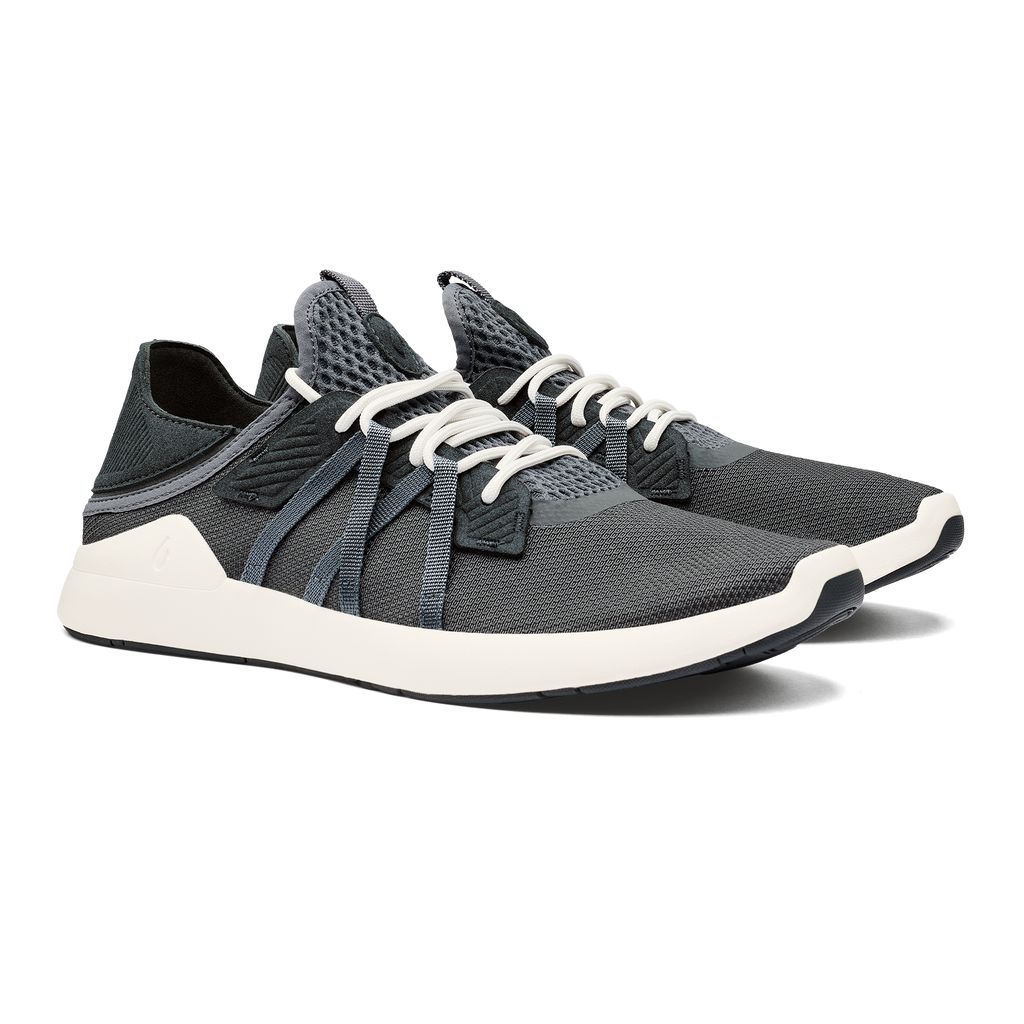 Men's Olukai Holo Sneakers Dark Grey | UGFLZRT-76