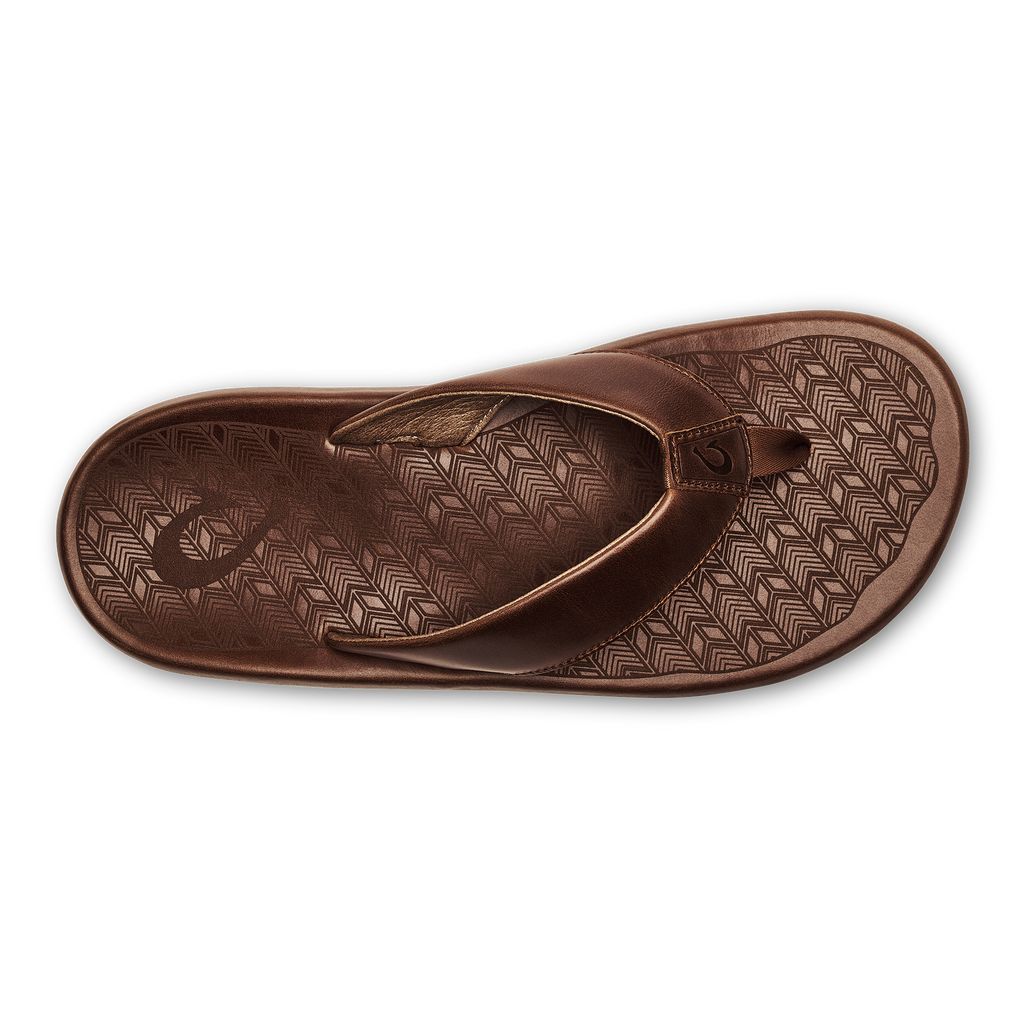 Men's Olukai Ilikai Sandals Brown | ODWAYNE-75