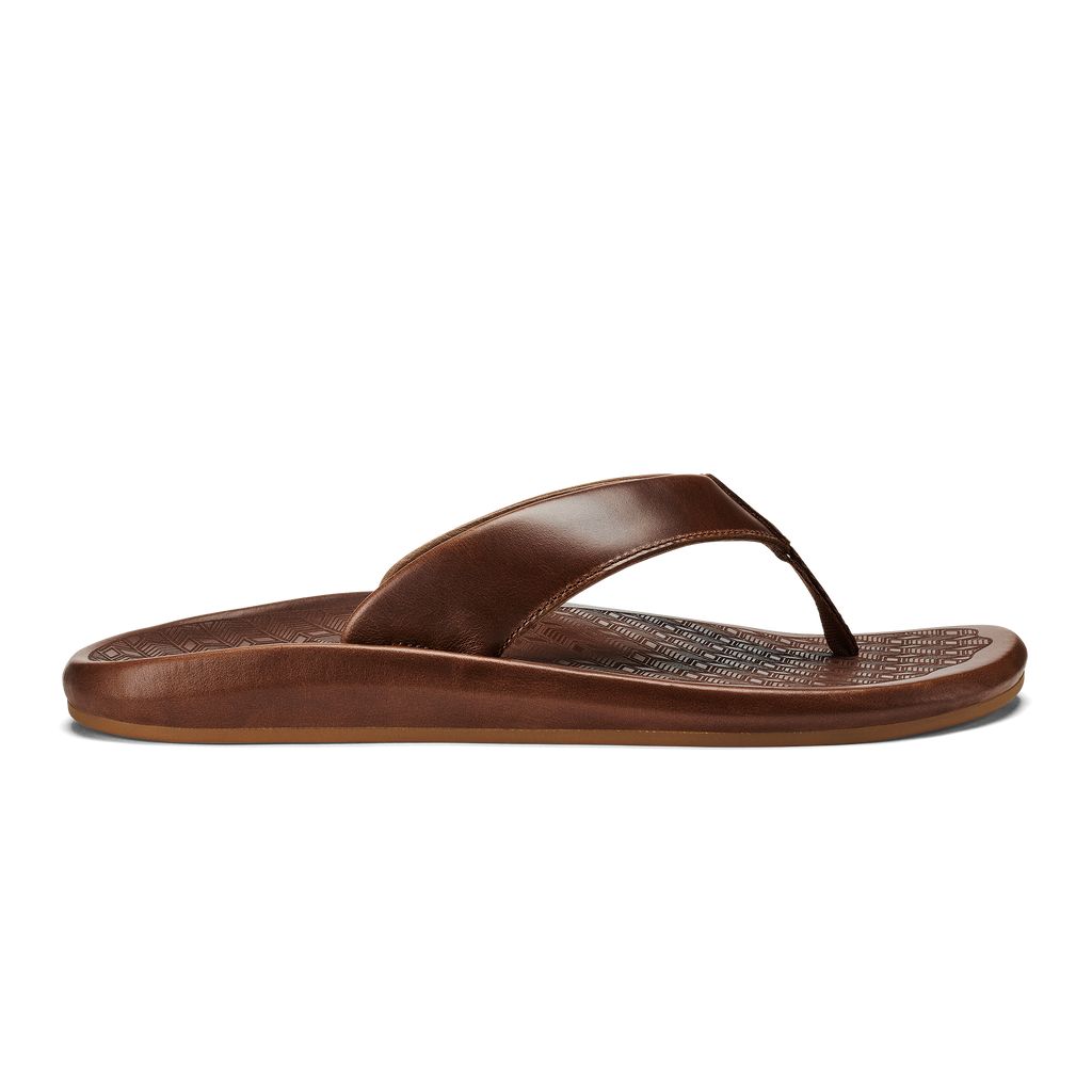 Men\'s Olukai Ilikai Sandals Brown | ODWAYNE-75