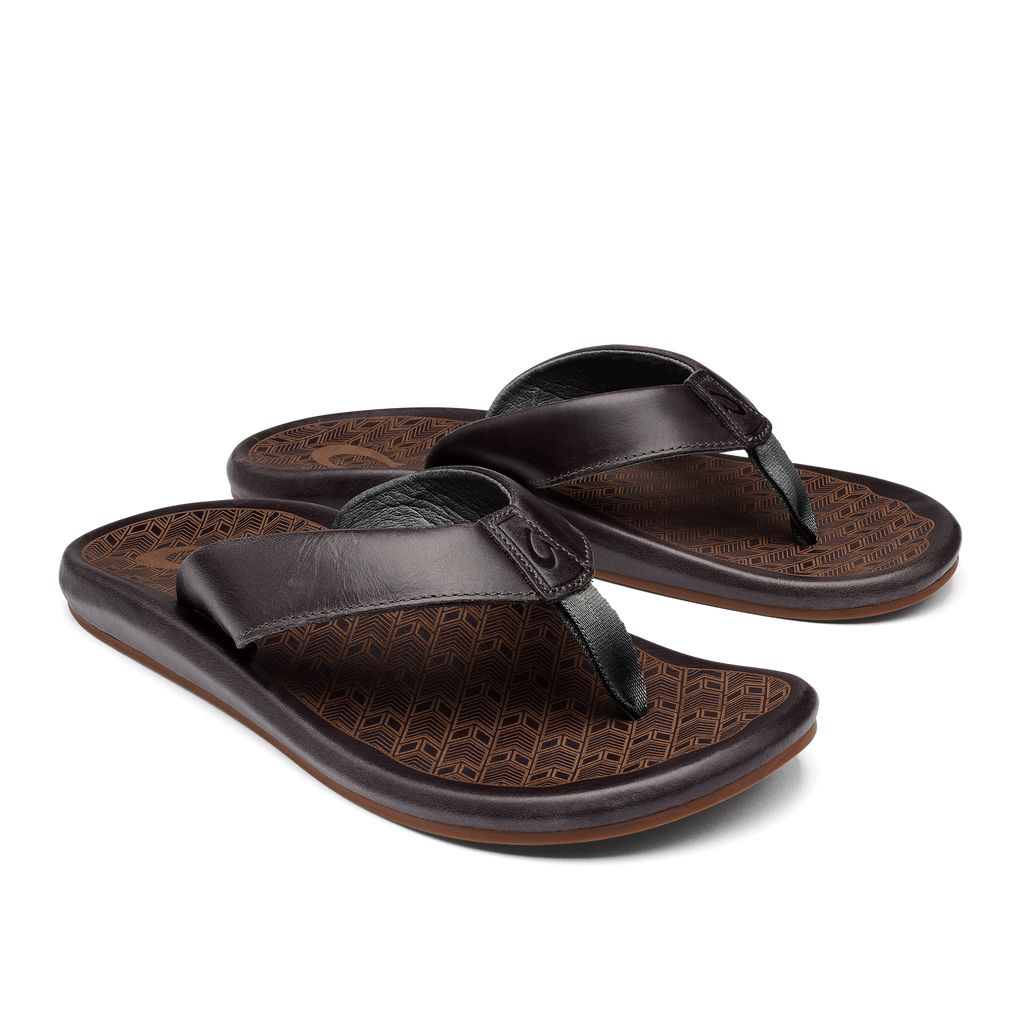 Men's Olukai Ilikai Sandals Grey | HZMIXPS-89