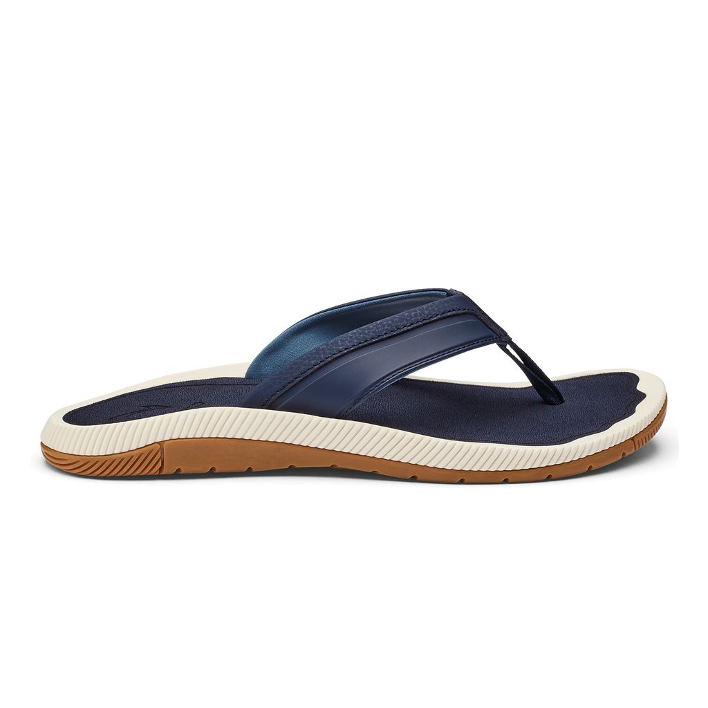 Men\'s Olukai Kūkulu Sandals Blue | GYIZVFE-51