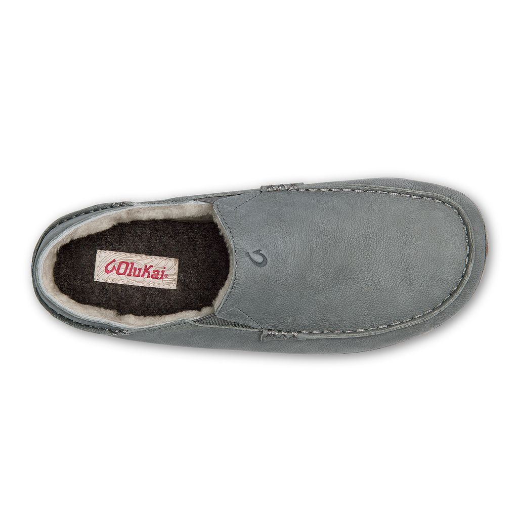 Men's Olukai Kīpuka Hulu Slippers Grey | GMOXKER-56