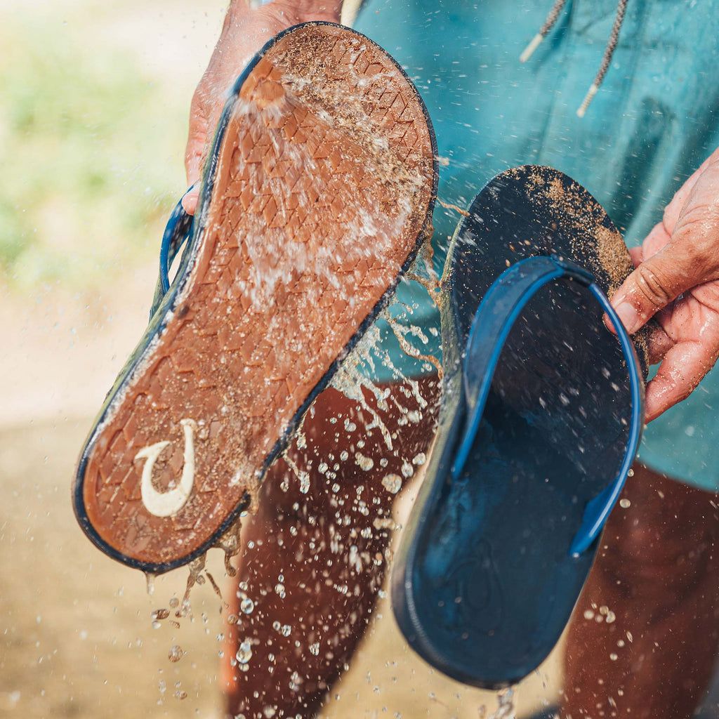 Men's Olukai Kōko o Sandals Blue | TYWPAZL-29