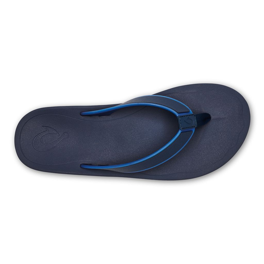 Men's Olukai Kōko o Sandals Blue | TYWPAZL-29