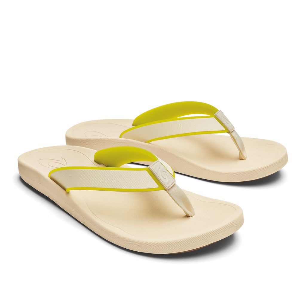 Men's Olukai Kōko o Sandals White | VTERGXM-90