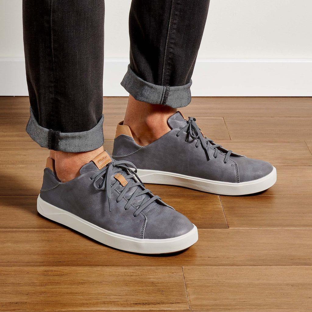 Men's Olukai Lae ahi Lī Ili Sneakers Grey | XBEPVKF-72