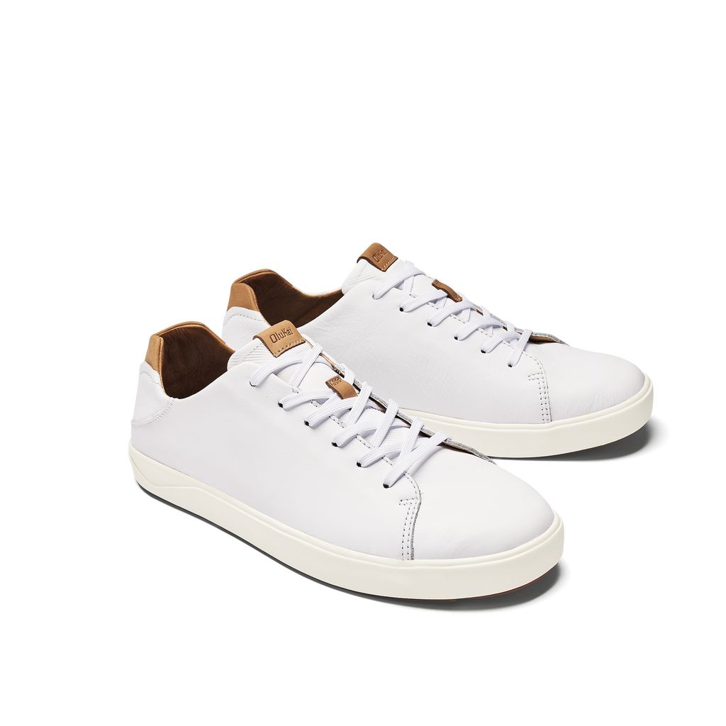 Men's Olukai Lae ahi Lī Ili Sneakers White | FGZLOEI-35