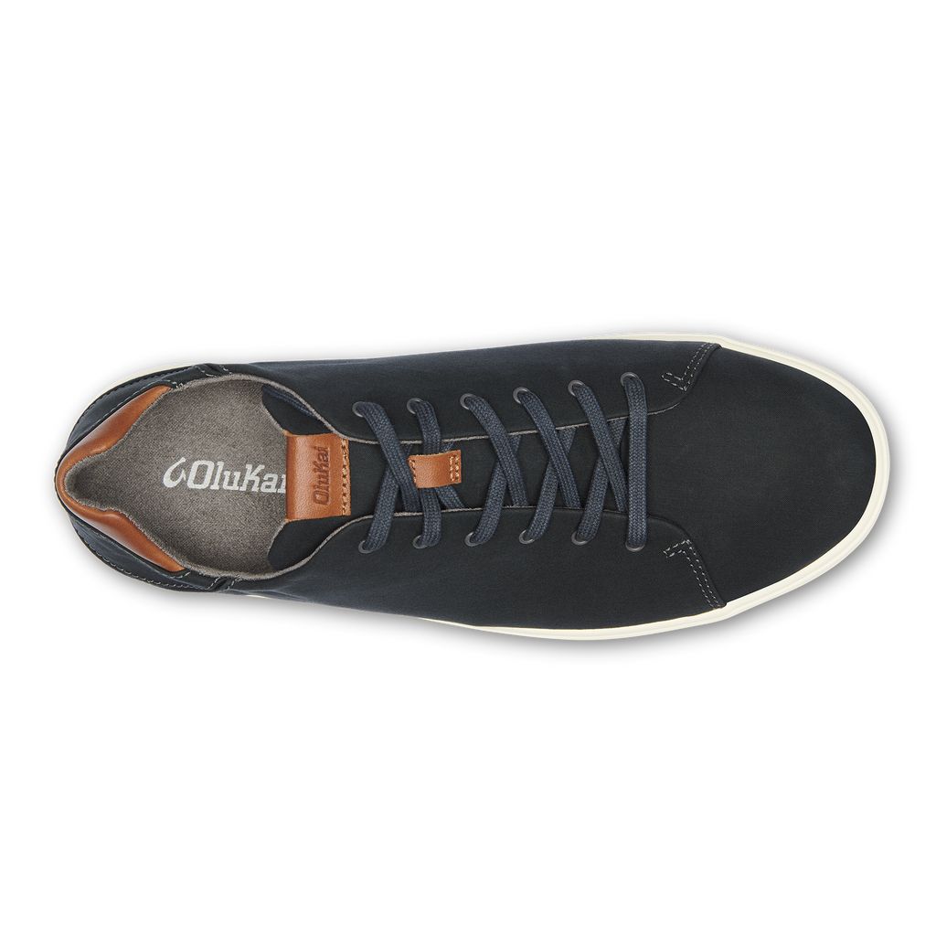 Men's Olukai Lae ahi Lī Sneakers Black | QSNBIRP-43