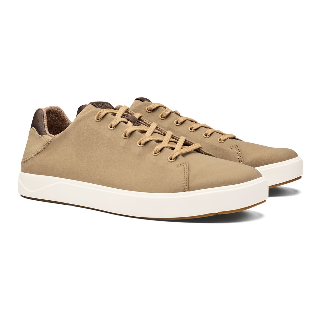 Men's Olukai Lae ahi Lī Sneakers Khaki | FWQAODR-57