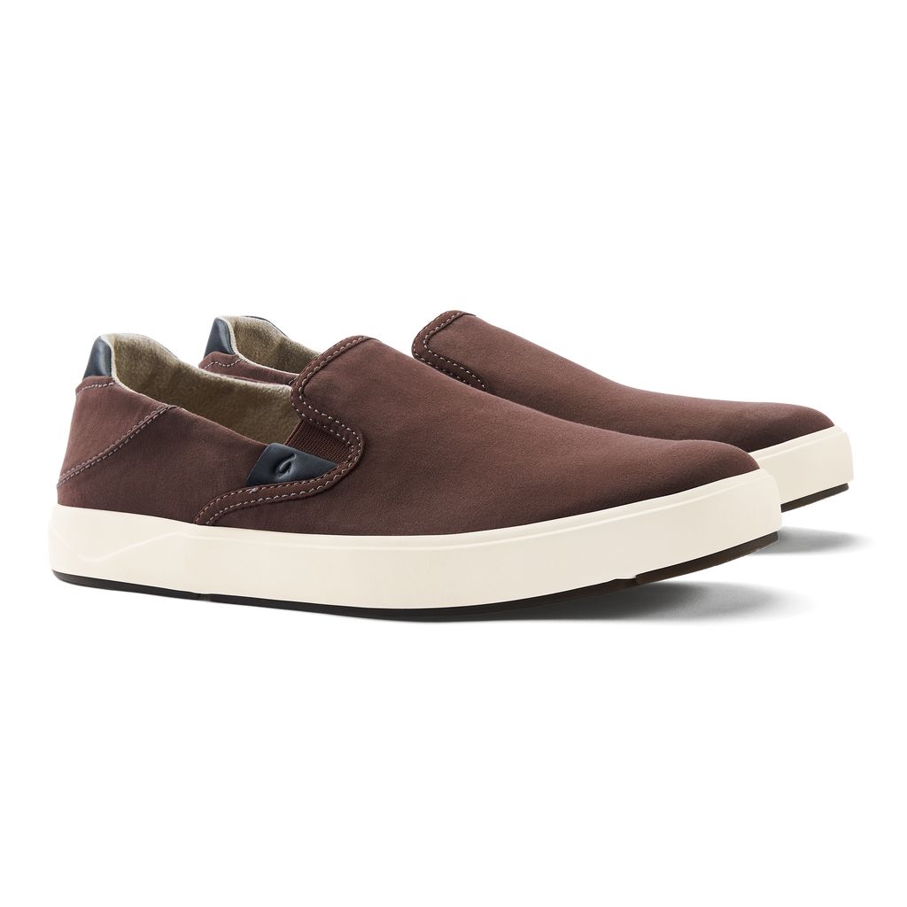 Men's Olukai Lae ahi Sneakers Coffee | QWIADGN-10