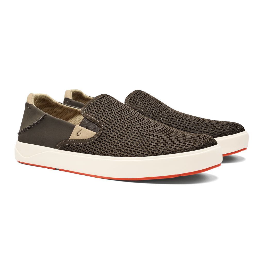 Men's Olukai Lae ahi Sneakers Dark Brown | OKIWEJB-93