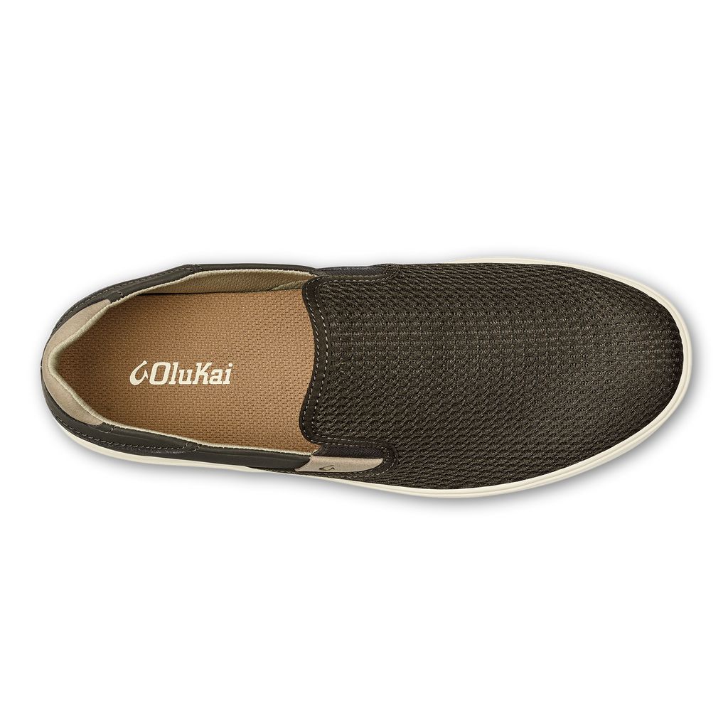 Men's Olukai Lae ahi Sneakers Dark Brown | OKIWEJB-93