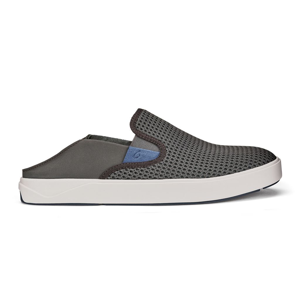 Men's Olukai Lae ahi Sneakers Dark Grey | HBRXZWC-64