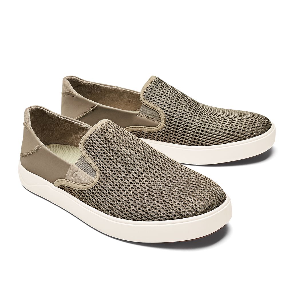 Men's Olukai Lae ahi Sneakers Grey | INXGCTM-93