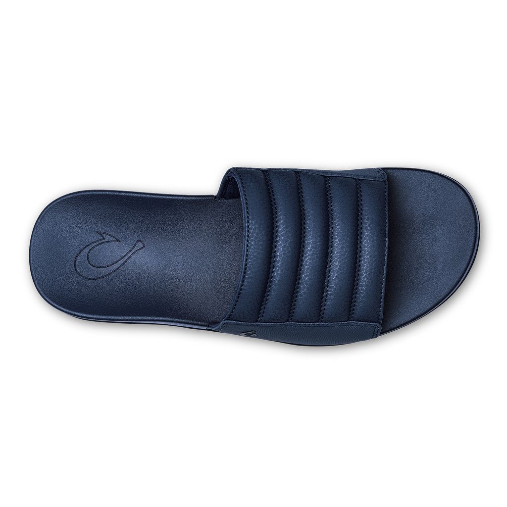 Men's Olukai Maha 'Olu Sandals Blue | IDYUQOT-56