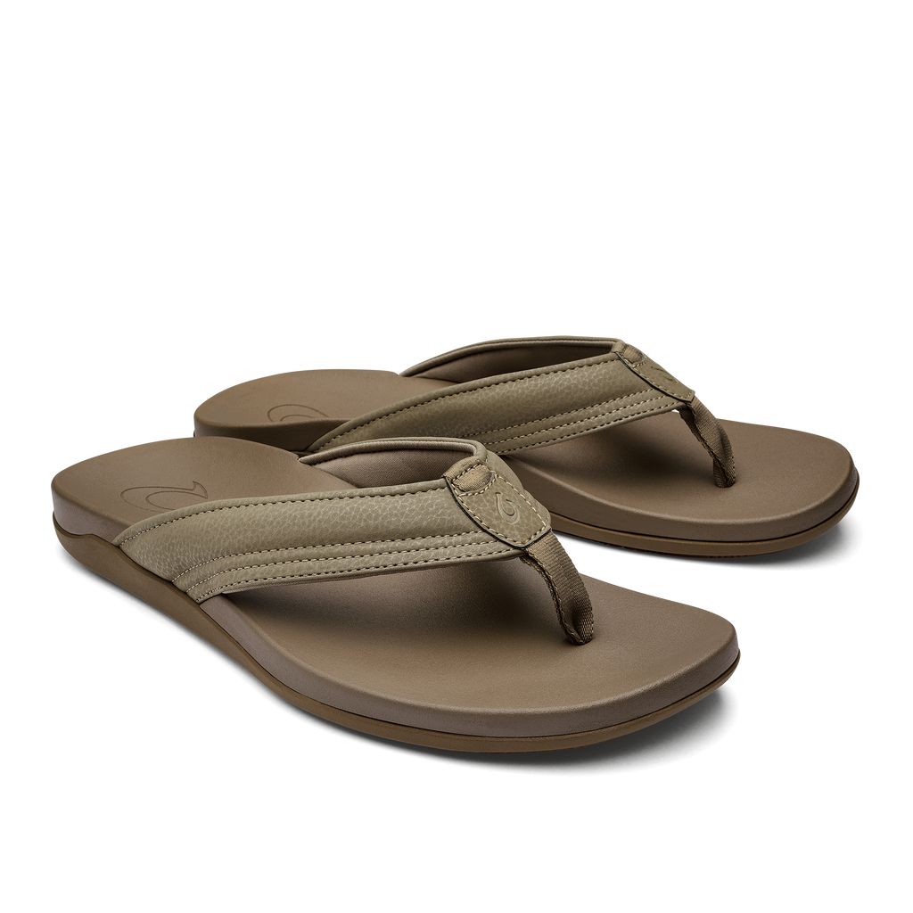 Men's Olukai Maha Sandals Brown | KMBUFTD-35