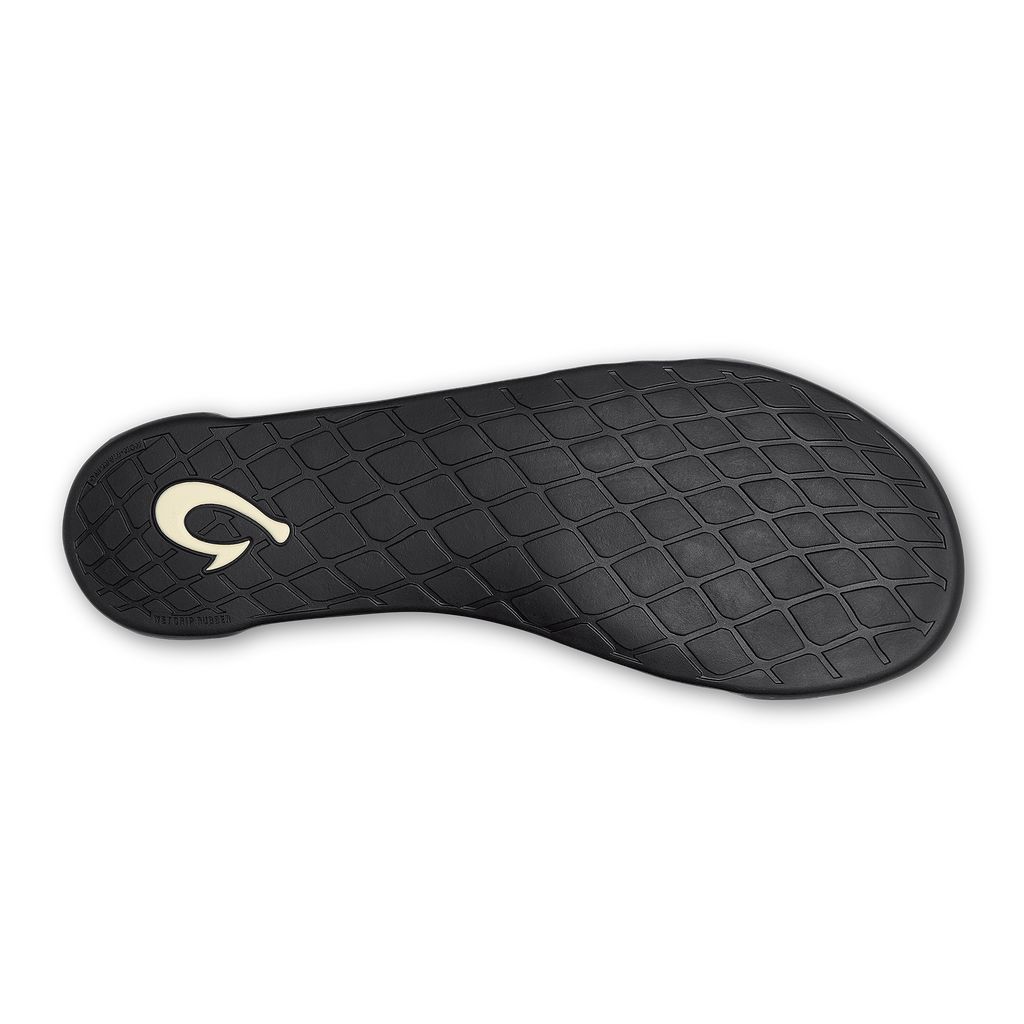 Men's Olukai Mahana Slippers Dark Grey | GATVBIR-92