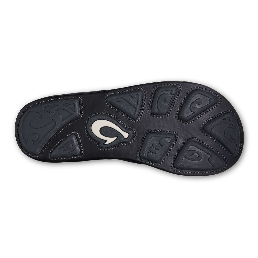 Men's Olukai Mekila Sandals Black | NETOPYC-56