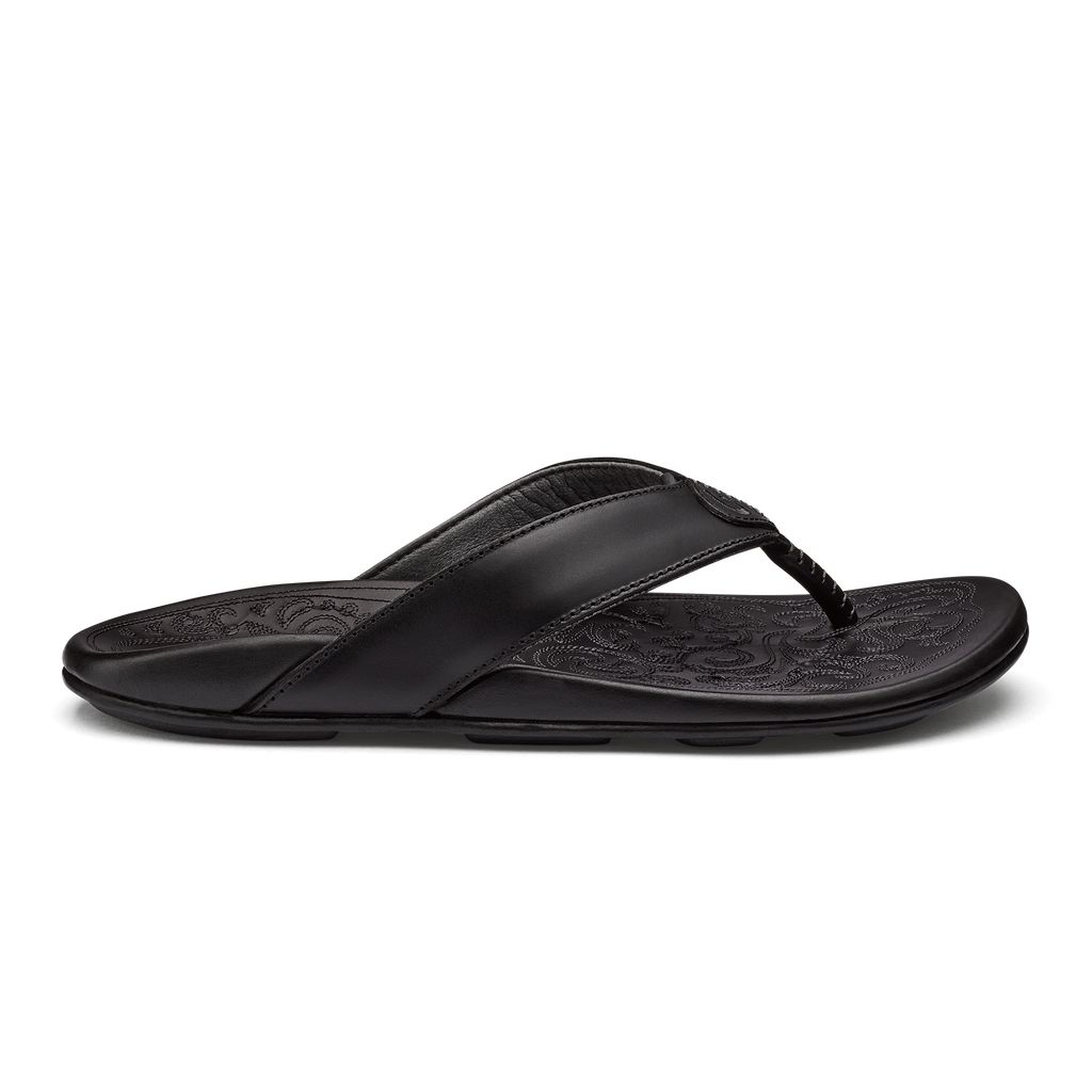 Men\'s Olukai Mekila Sandals Black | NETOPYC-56