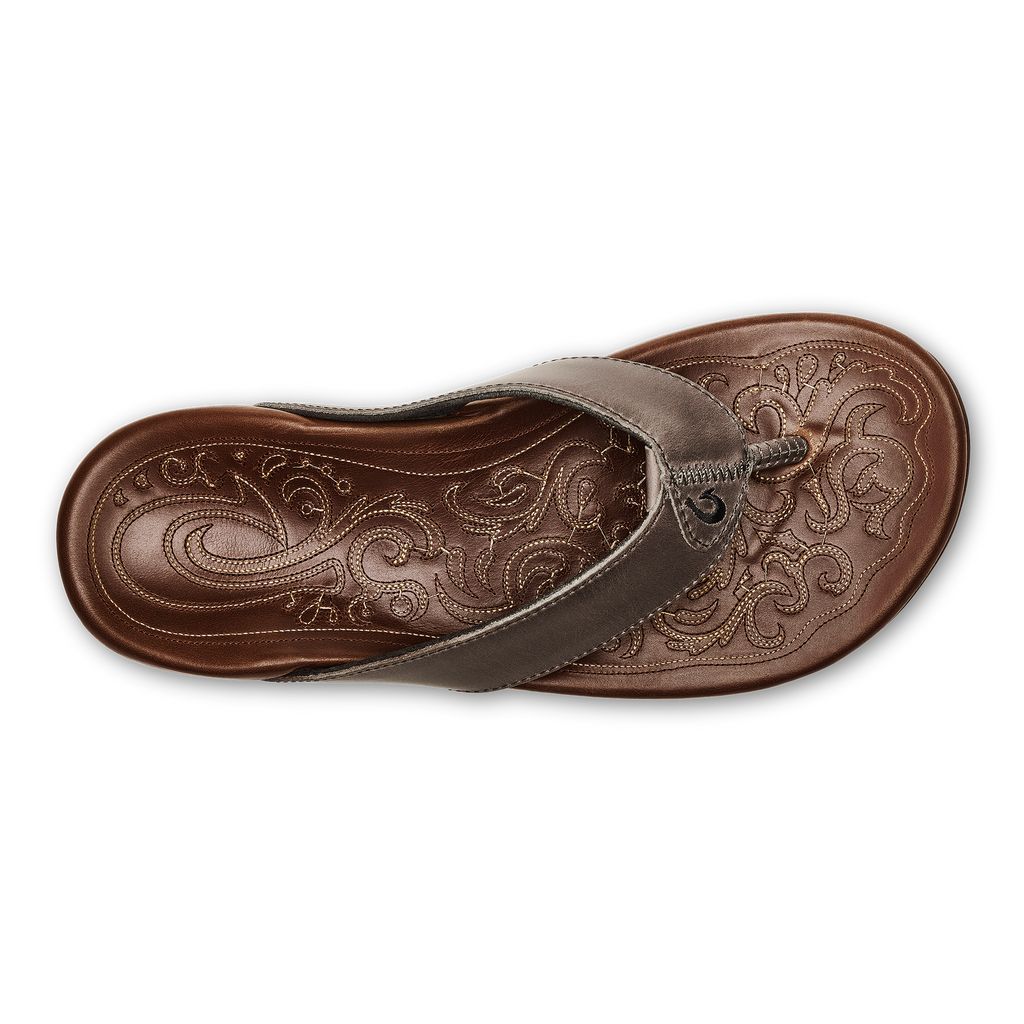 Men's Olukai Mekila Sandals Grey | SQFOHDI-37