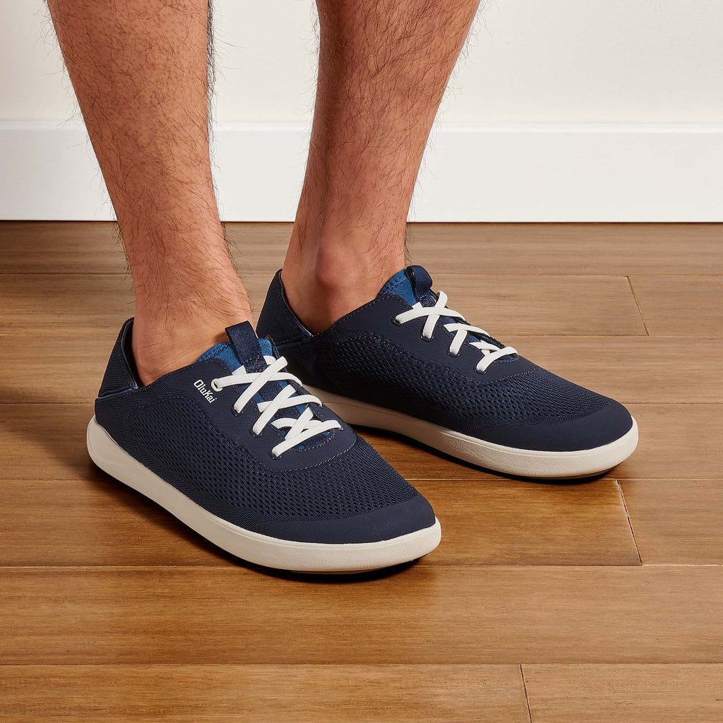 Men's Olukai Moku Pae Sneakers Blue | ERWFVPJ-70