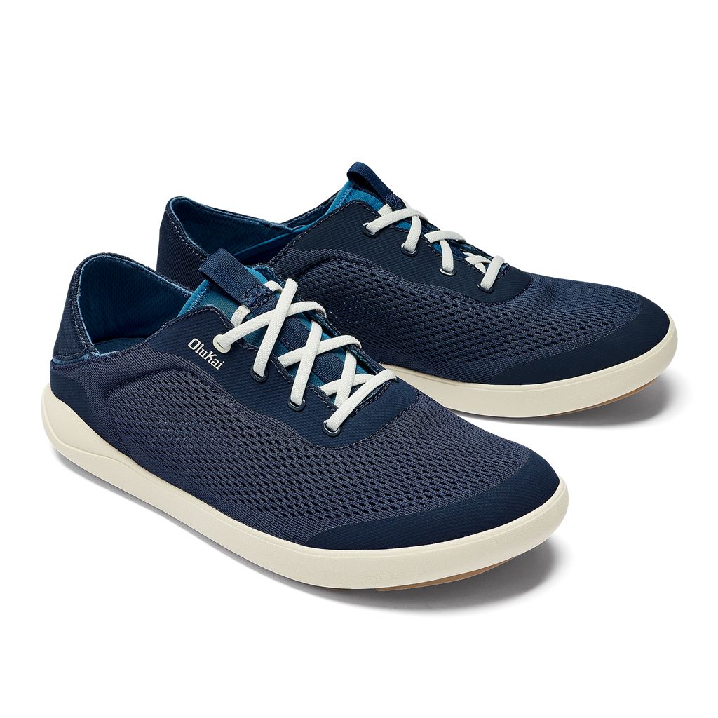 Men's Olukai Moku Pae Sneakers Blue | ERWFVPJ-70