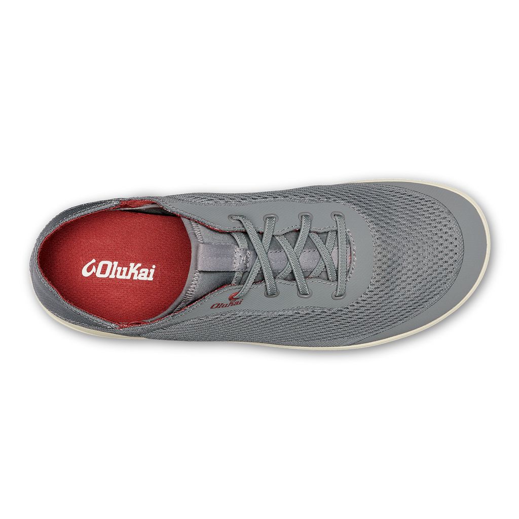 Men's Olukai Moku Pae Sneakers Grey | MCIGKLT-32