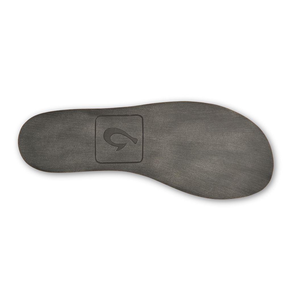 Men's Olukai Moloā Hulu Slippers Dark Grey | DXLMOZS-71