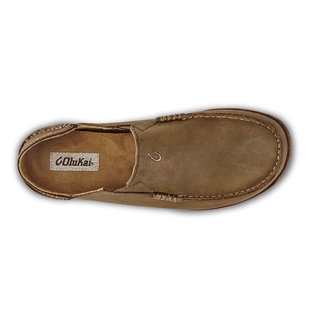 Men's Olukai Moloā Slippers Brown | XUJMDWH-80