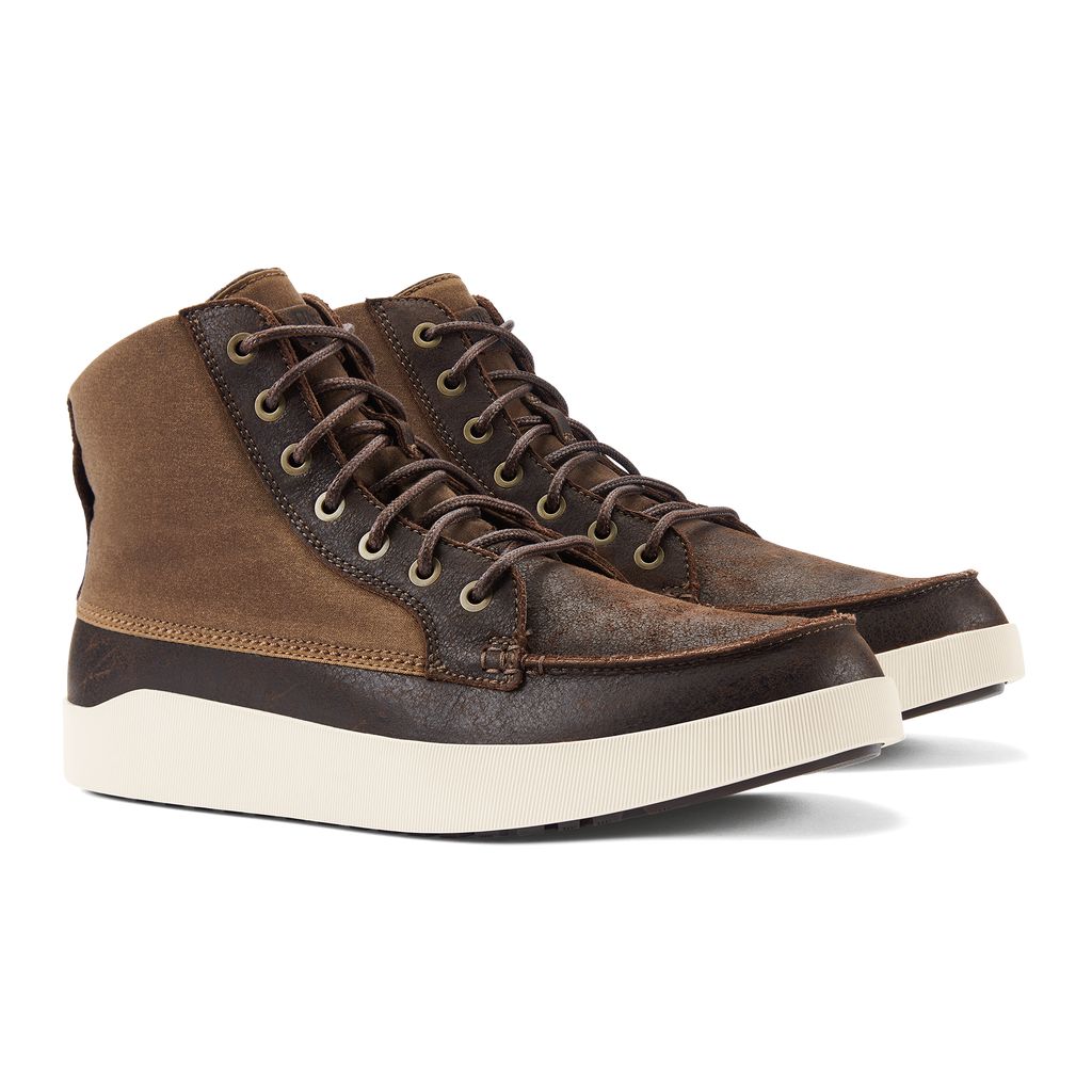 Men's Olukai Mōlina Boots Brown | JLQUNHO-28