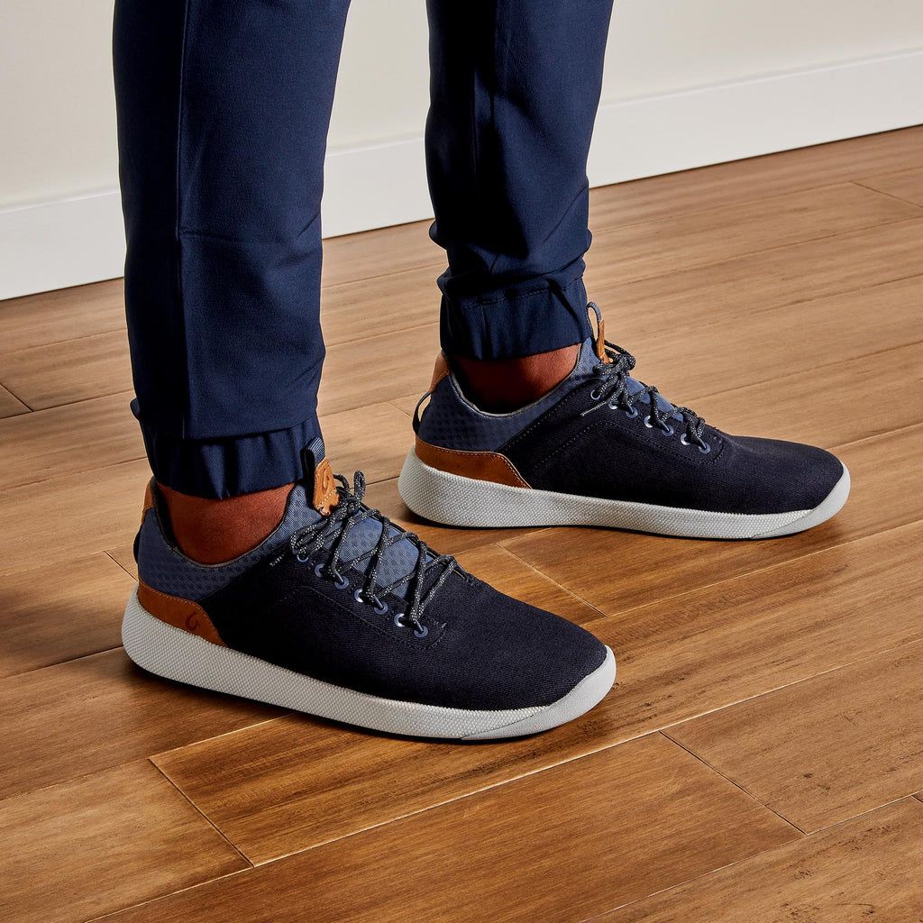 Men's Olukai Nanea Lī Sneakers Blue | HQFIUKE-49