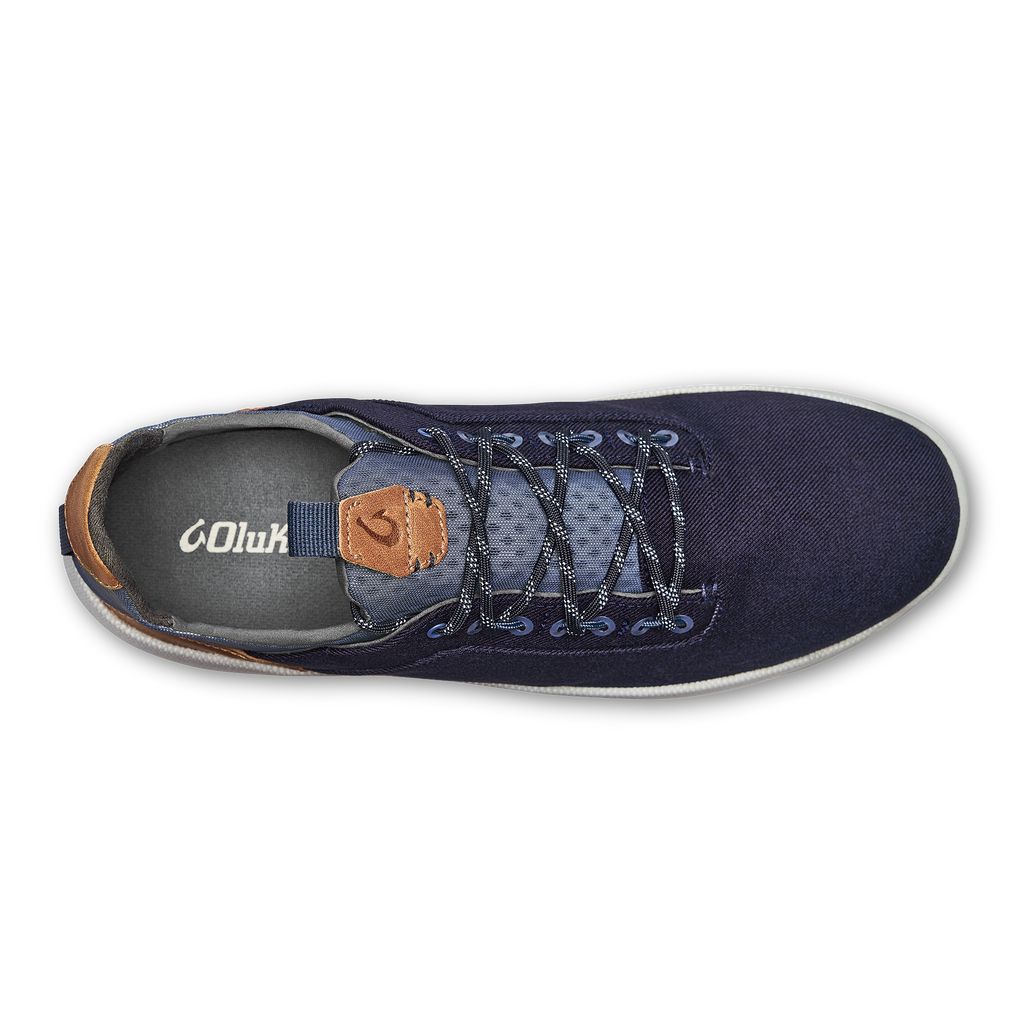 Men's Olukai Nanea Lī Sneakers Blue | HQFIUKE-49