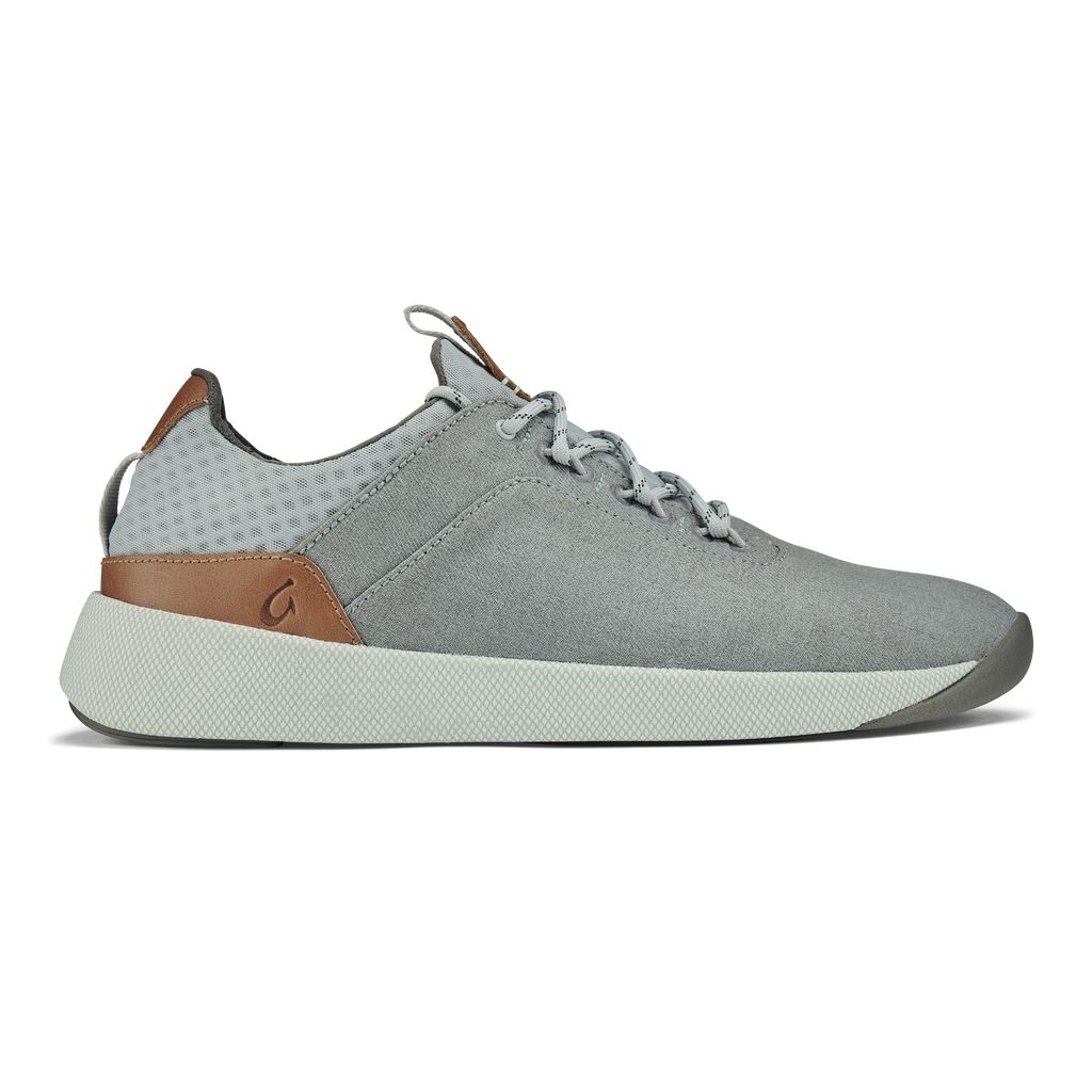 Men\'s Olukai Nanea Lī Sneakers Grey | YTPEKQI-51