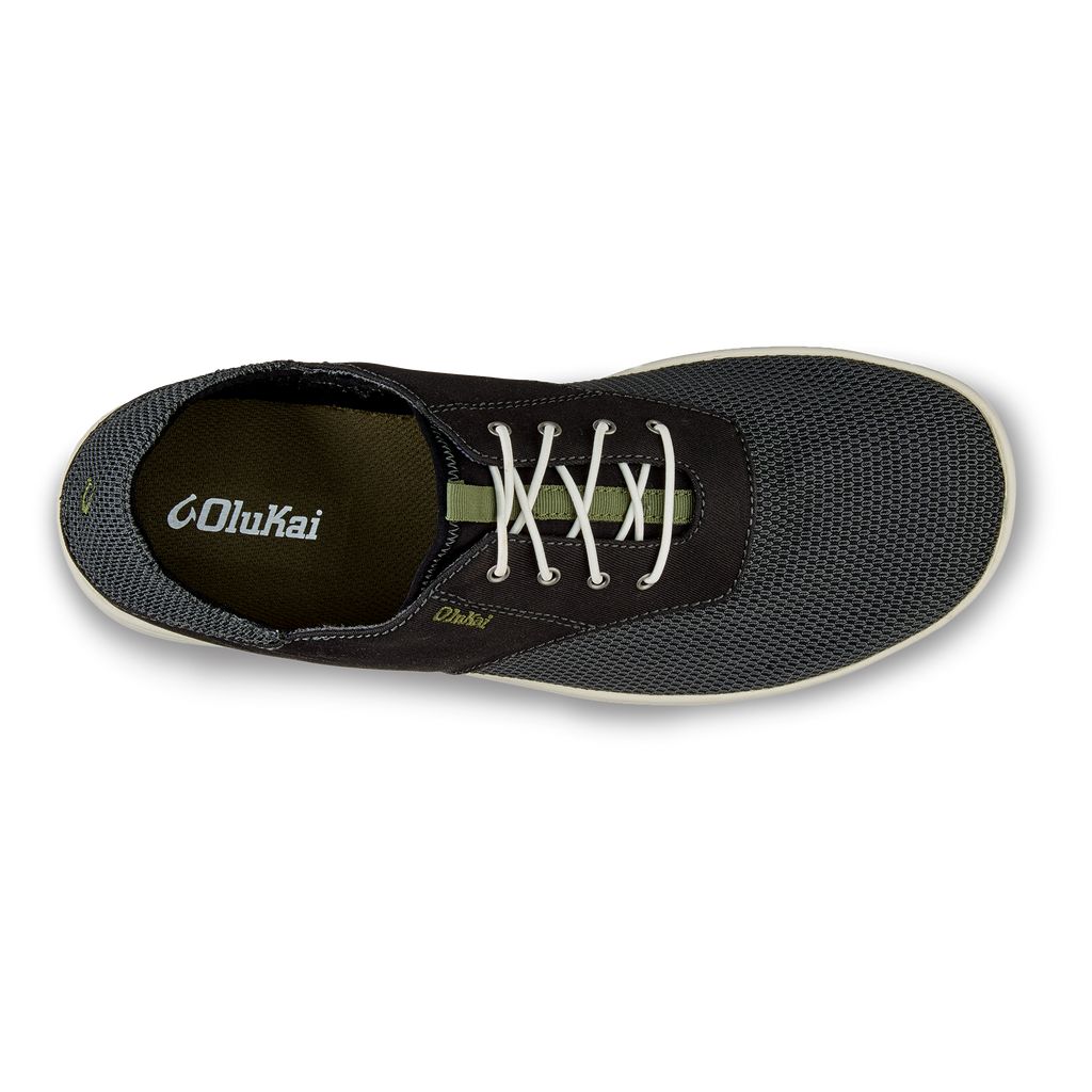 Men's Olukai Nohea Moku Sneakers Black | KAYGCNI-25