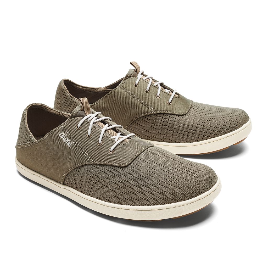 Men's Olukai Nohea Moku Sneakers Dark Grey | VLHJKZO-85