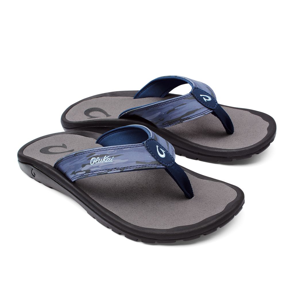 Men's Olukai Ohana Pa i Sandals Blue | MEKYNAI-59