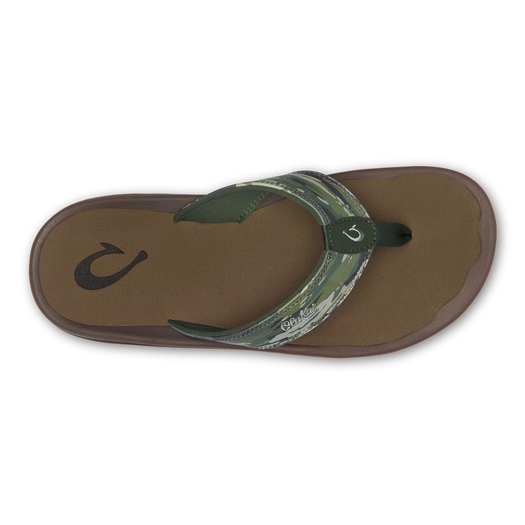 Men's Olukai Ohana Pa i Sandals Camo | YAXNKOD-09