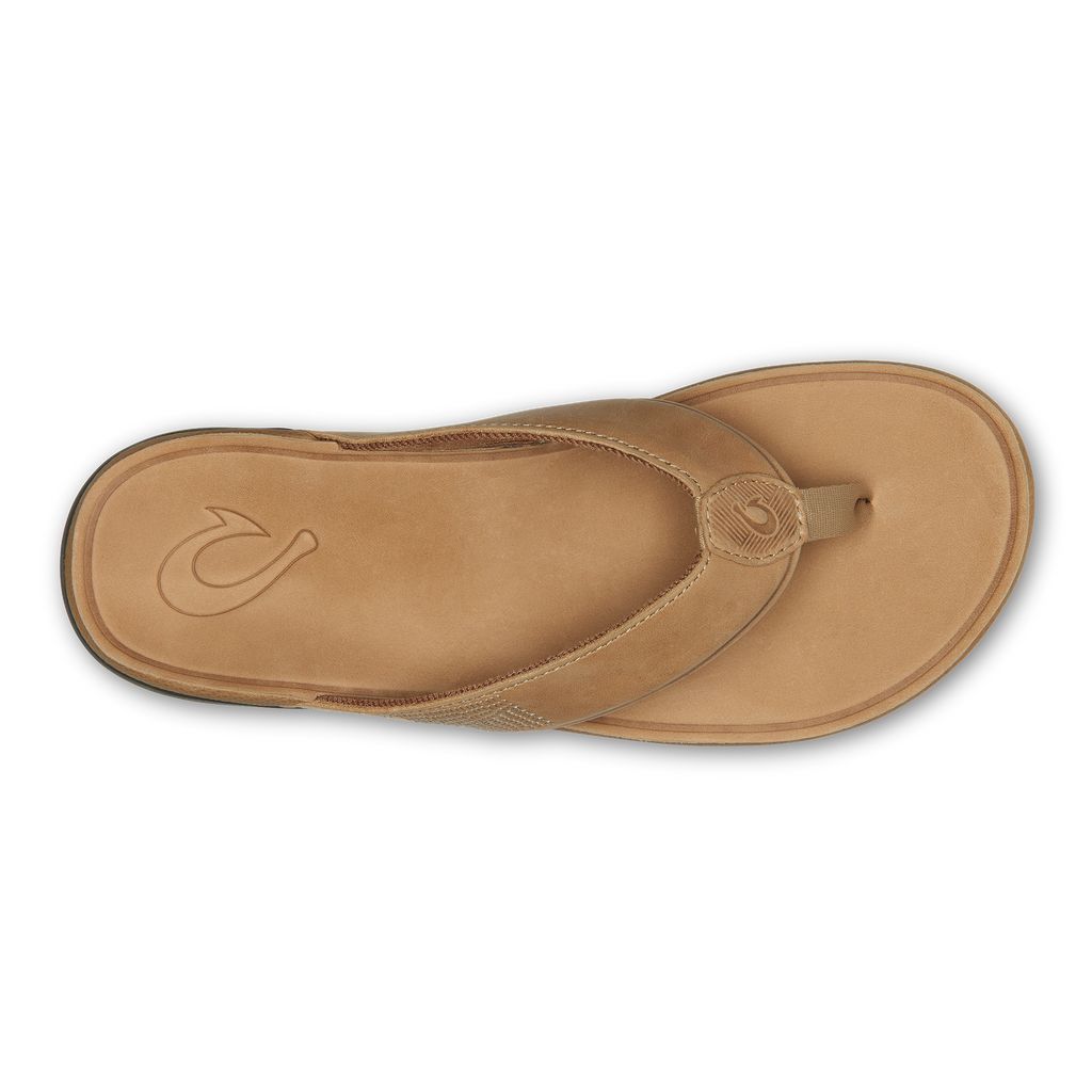 Men's Olukai Tuahine Sandals Brown | VAJKCDN-01