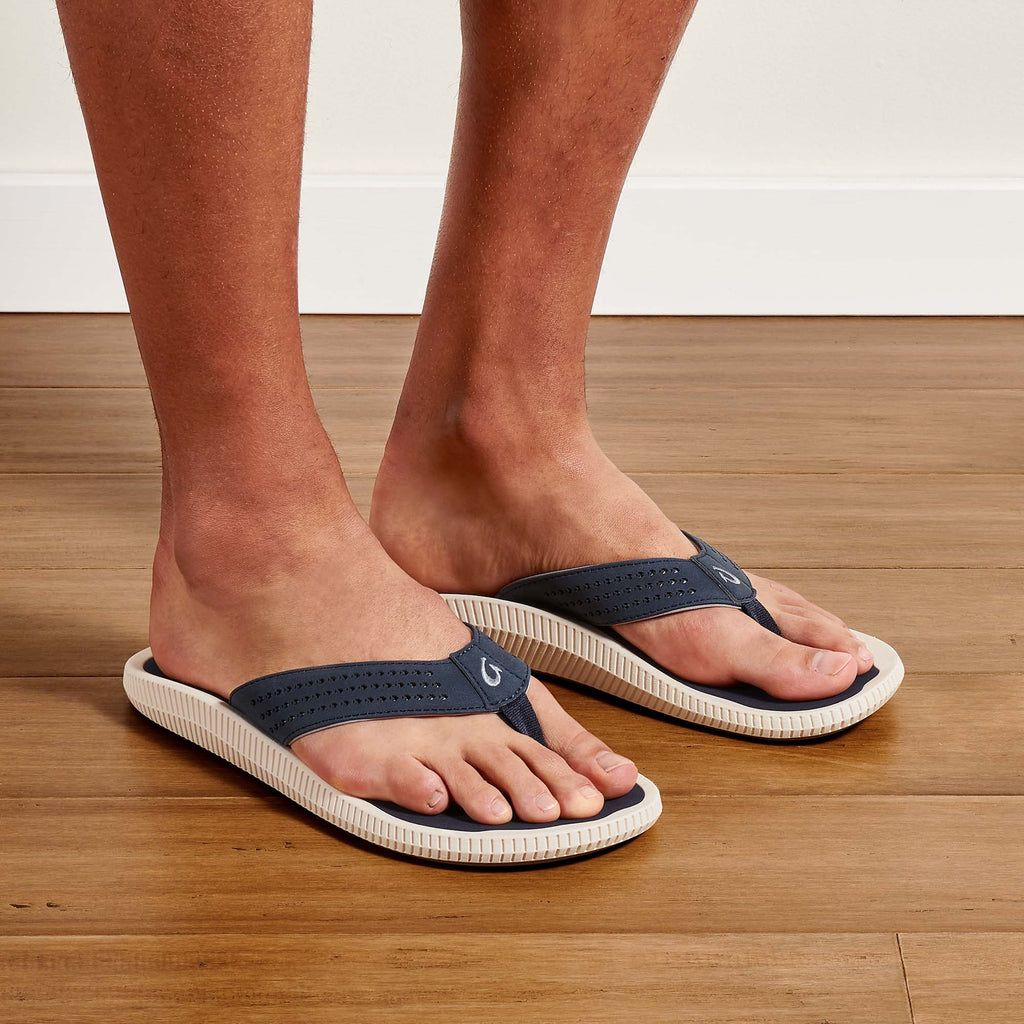 Men's Olukai Ulele Sandals Blue | KMXCDUS-58