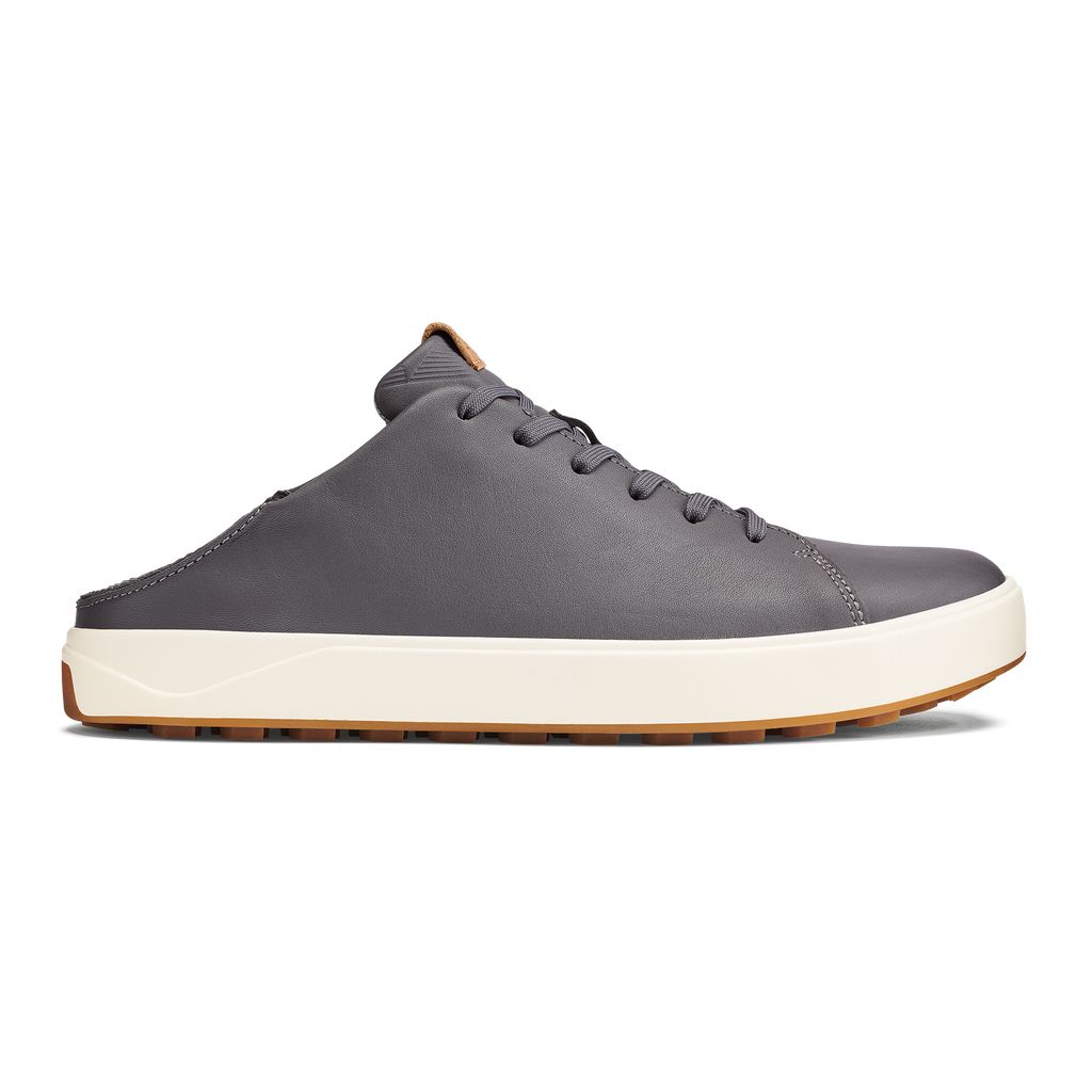 Men's Olukai Wai alae Golf Shoes Grey | DUMOTHI-94