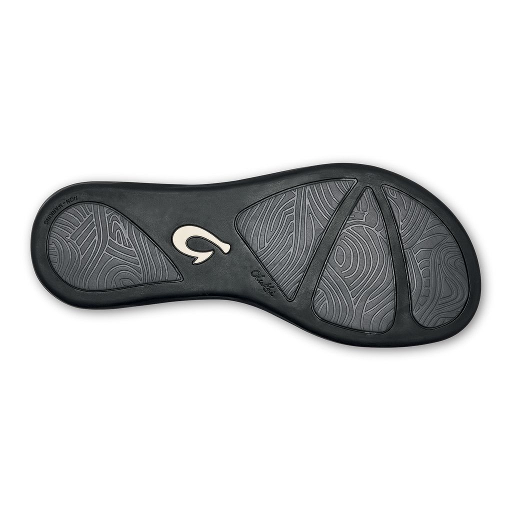 Women's Olukai Aukai Sandals Black | SQMXWOV-04