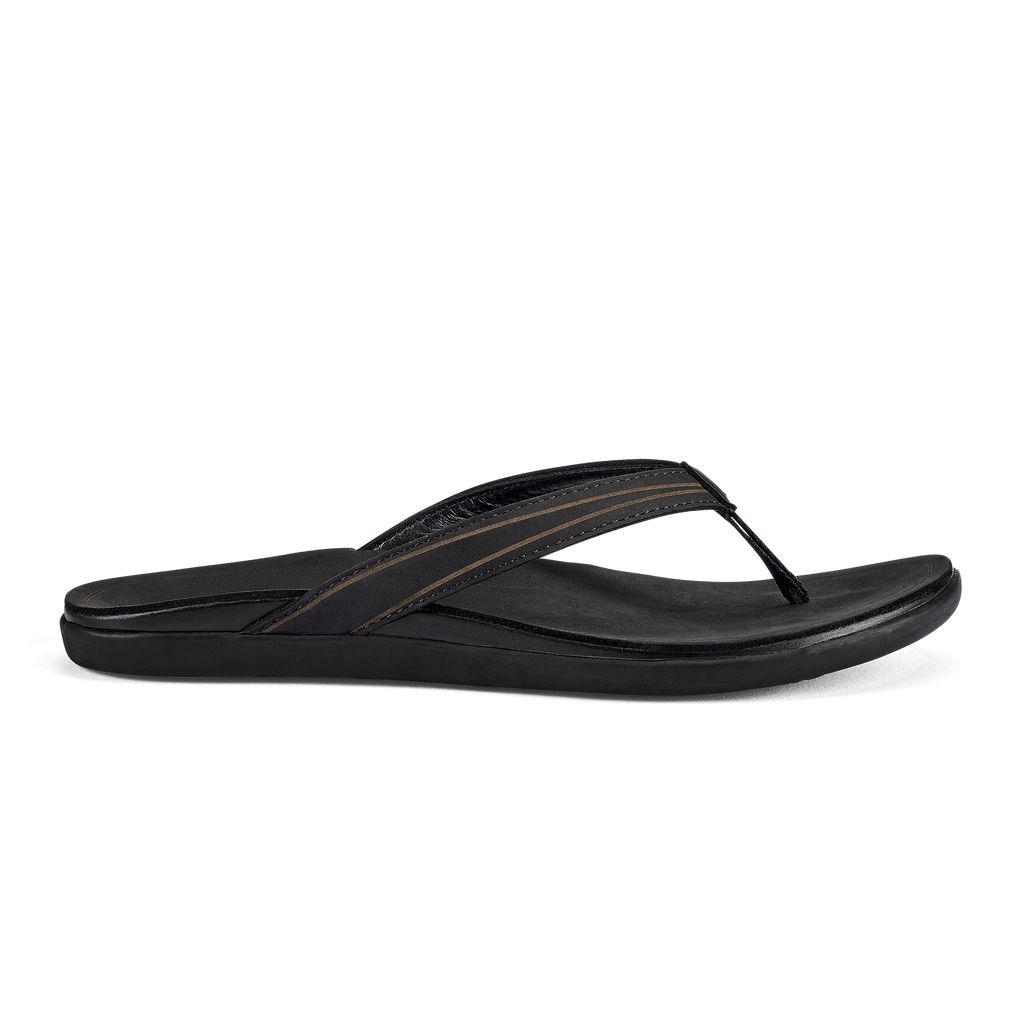 Women\'s Olukai Aukai Sandals Black | SQMXWOV-04