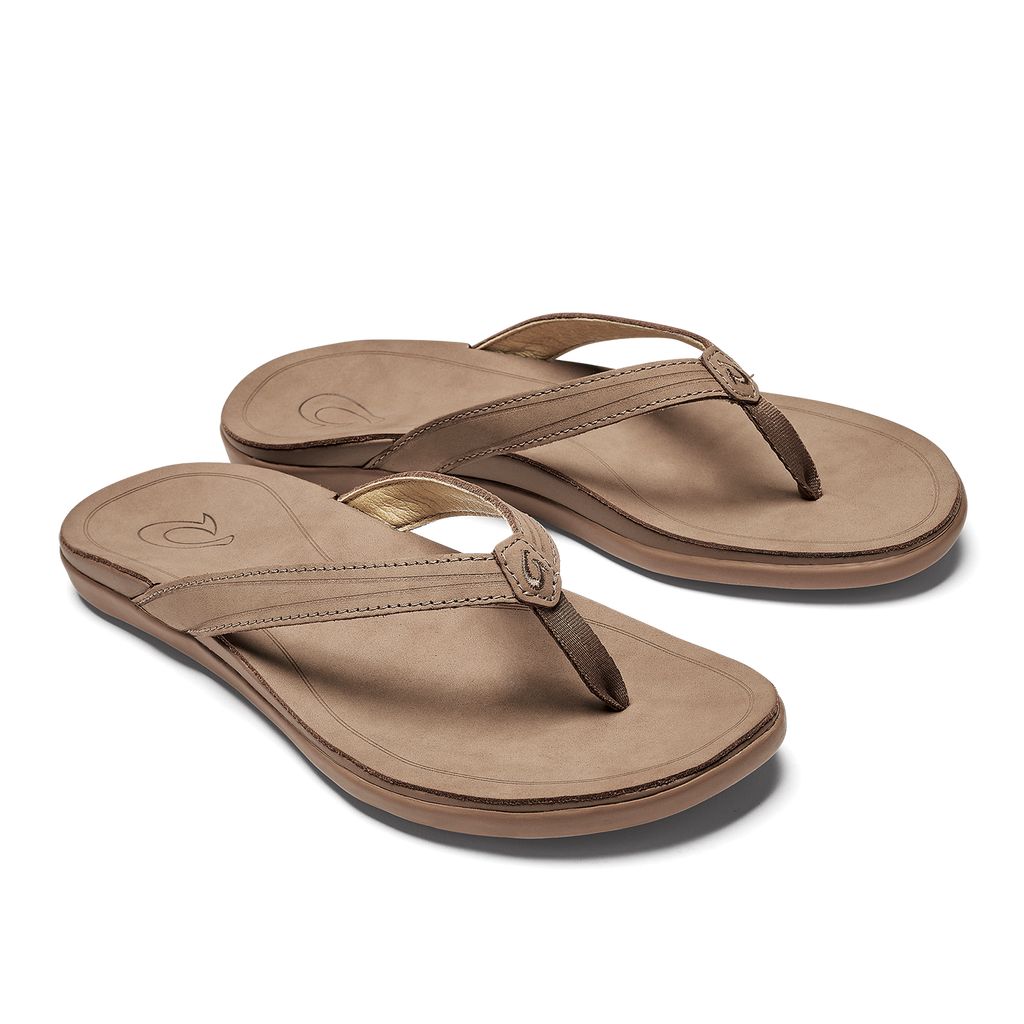 Women's Olukai Aukai Sandals Brown | DNMZYAL-81