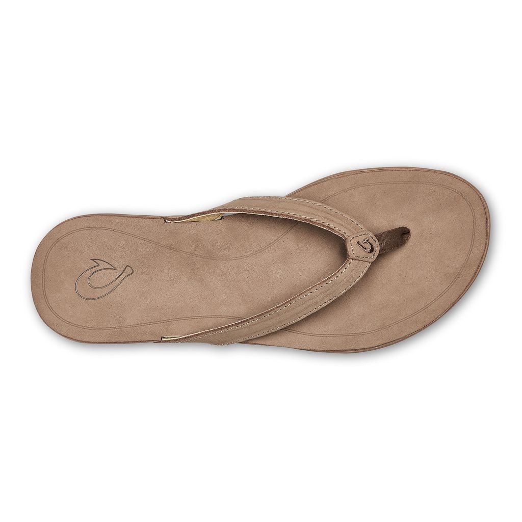 Women's Olukai Aukai Sandals Brown | DNMZYAL-81