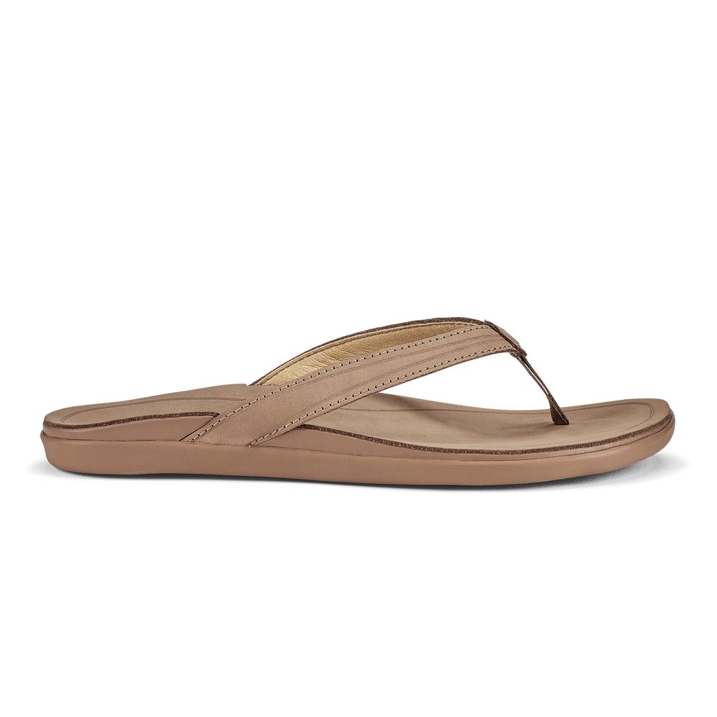 Women\'s Olukai Aukai Sandals Brown | DNMZYAL-81