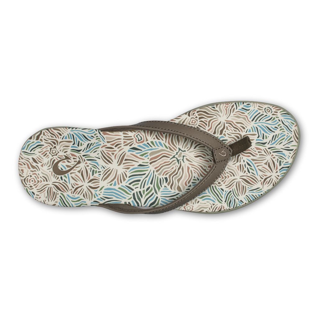 Women's Olukai Ho ōpio Hau Sandals Grey Brown | SORNTJB-92