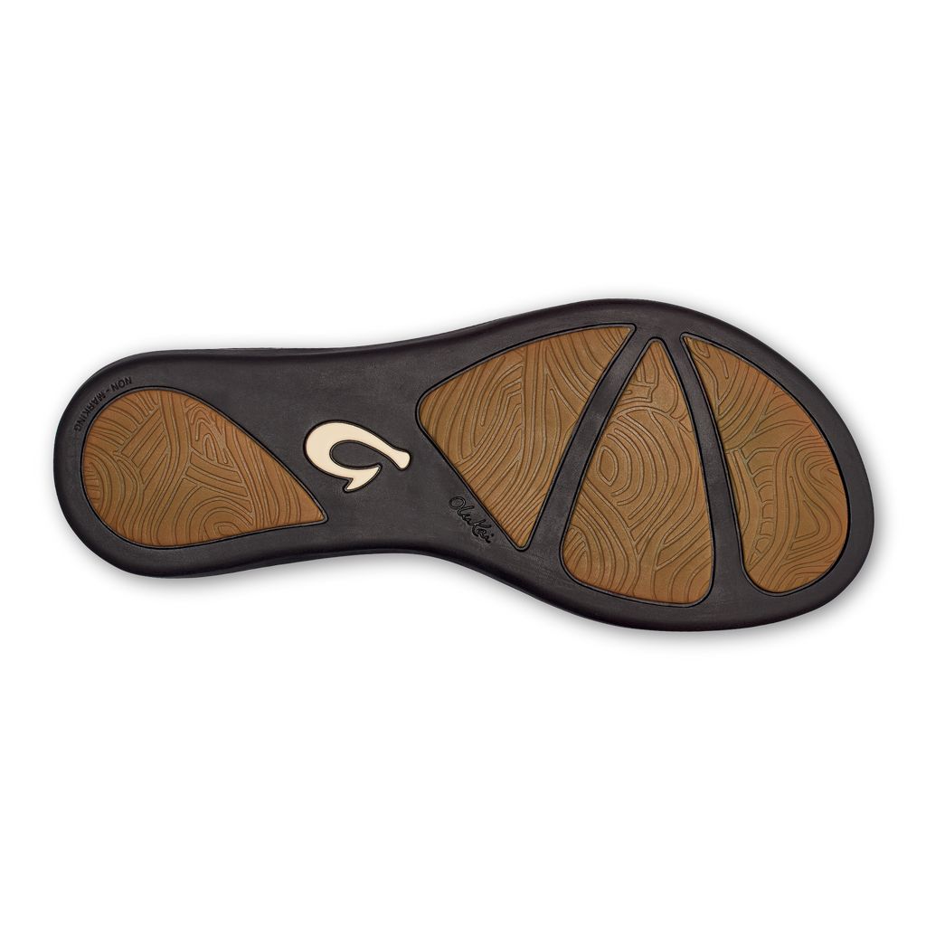 Women's Olukai Ho ōpio Leather Sandals Brown | KABEIQG-64