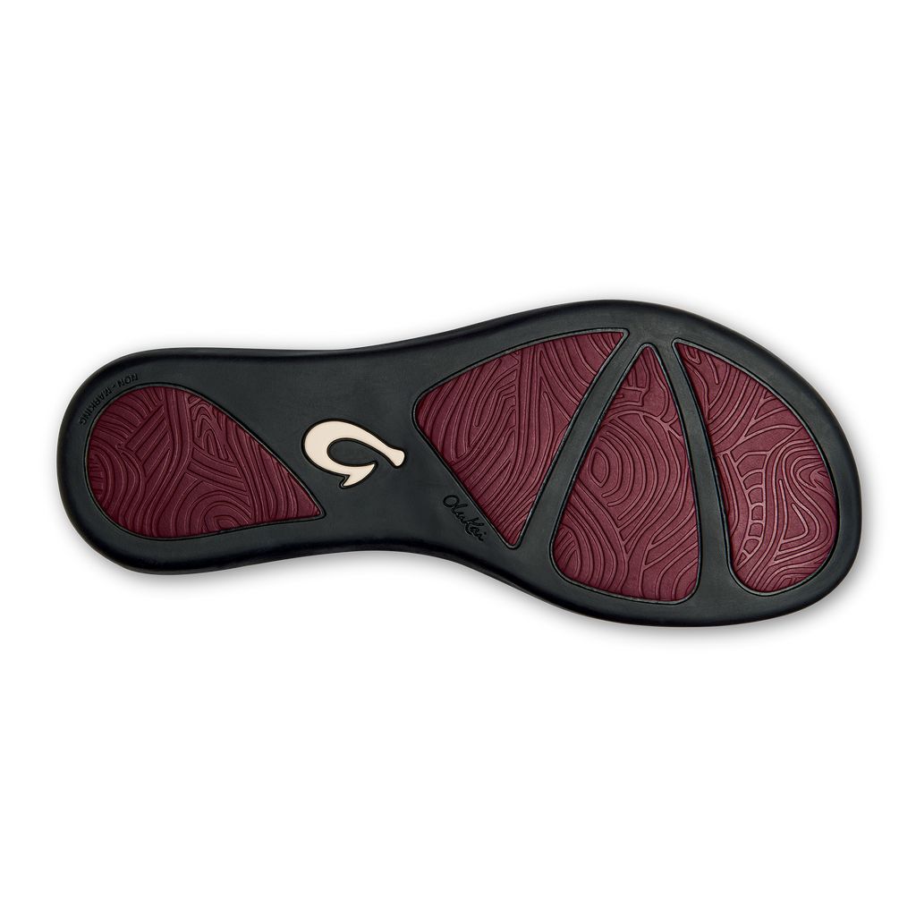 Women's Olukai Ho ōpio Leather Sandals Red | WGLZATQ-36